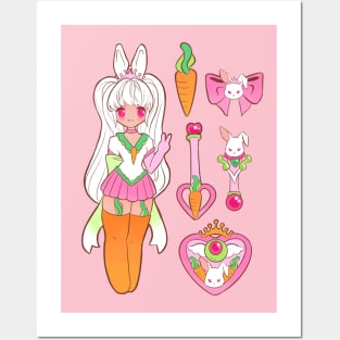 Magical Girl Bunny Posters and Art